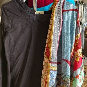 Hand embroidery 3 piece beautiful dress silk dopata